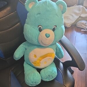 Care Bears Teal Plush Toy 2000s